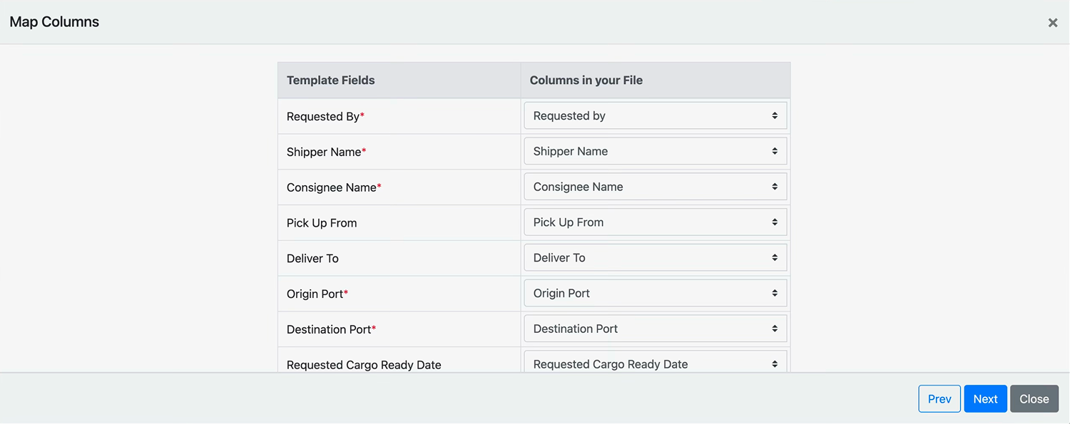3. Mapping fields to the booking form